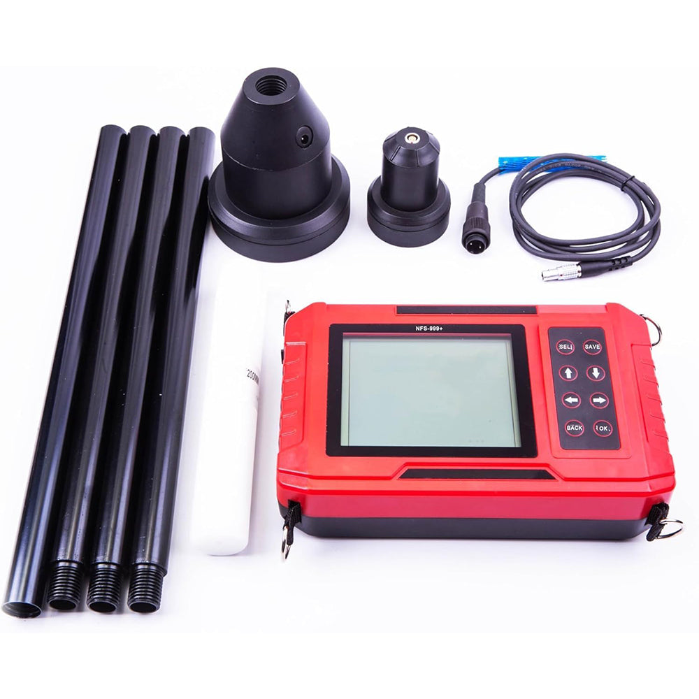 VTSYIQI Digital Metal Concrete Floor Slab Thickness Detector Gauge with Data Storage Capacity 18,000 Measurement Points Maximum Indication Error 10 to 900mm(±1mm) 901 to 1000mm(±2mm) Thickness Measurement Range 10~1000mm