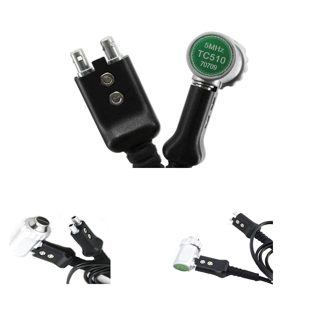 VTSYIQI TC510 Probe Transducer for Ultrasonic Thickness Gauge UM-4D UM-4DL UM-5D UM-5DL with Frequency 5MHz Contact Diameter 13.5mm Measuring Range 1.2mm-200.0mm
