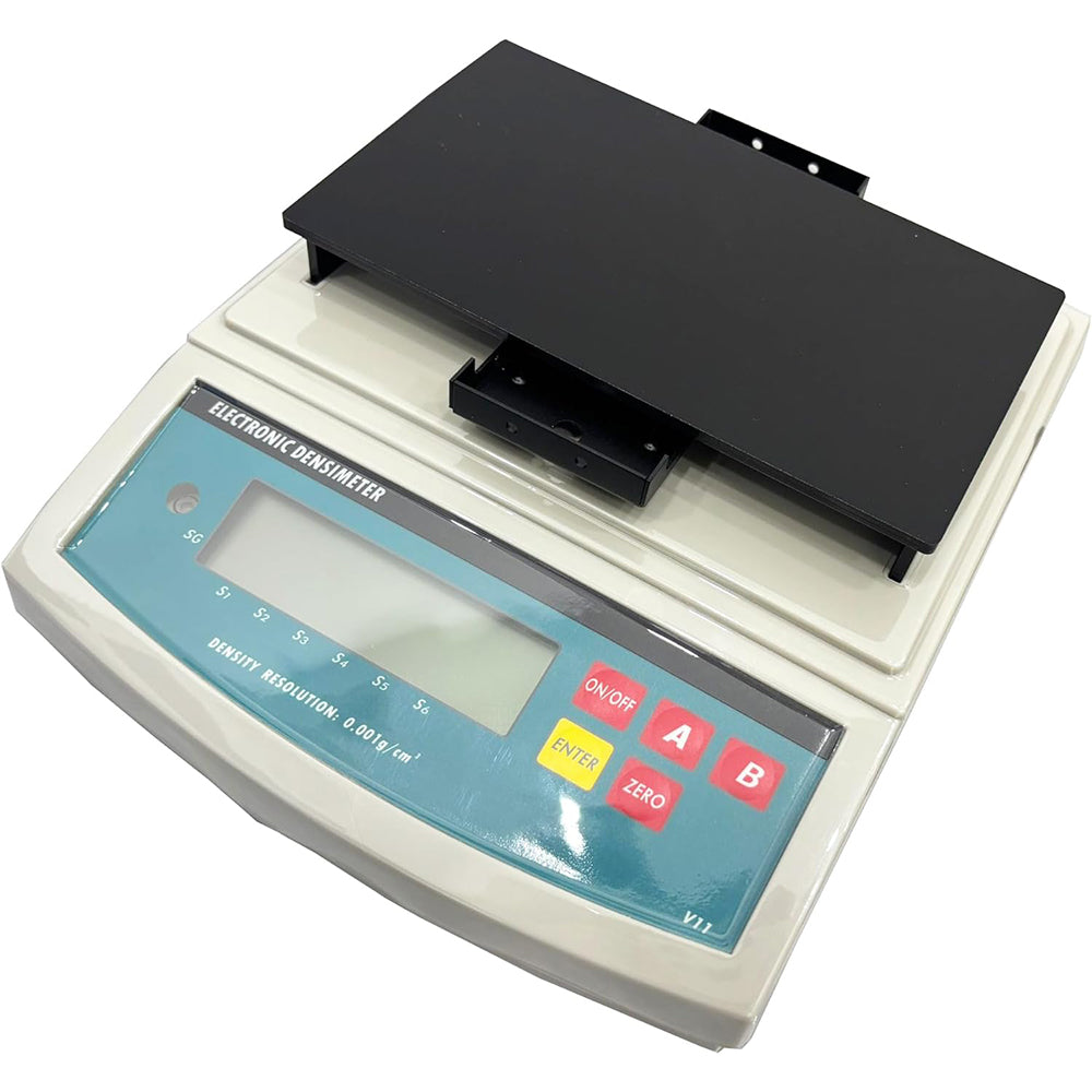 VTSYIQI Digital Liquid Densitometer Liquid Density Tester with 304 Stainless Steel Specific Gravity Measuring Frame Measuring Range 0.0001—99.9999g/cm3 Density Resolution 0.0001 g/cm3 Maximum Weight 120g