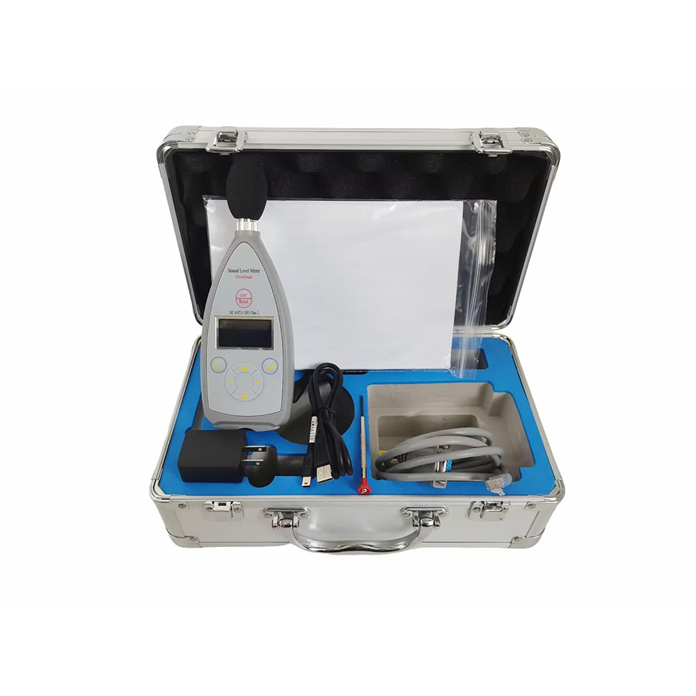 VTSYIQI Digital Class 2 Sound Level Meter Integrating Decibel Tester with Integrating Function Range 20Hz-12.5kHz 30dB(A)-130dB(A) 8000 Groups Data Storage
