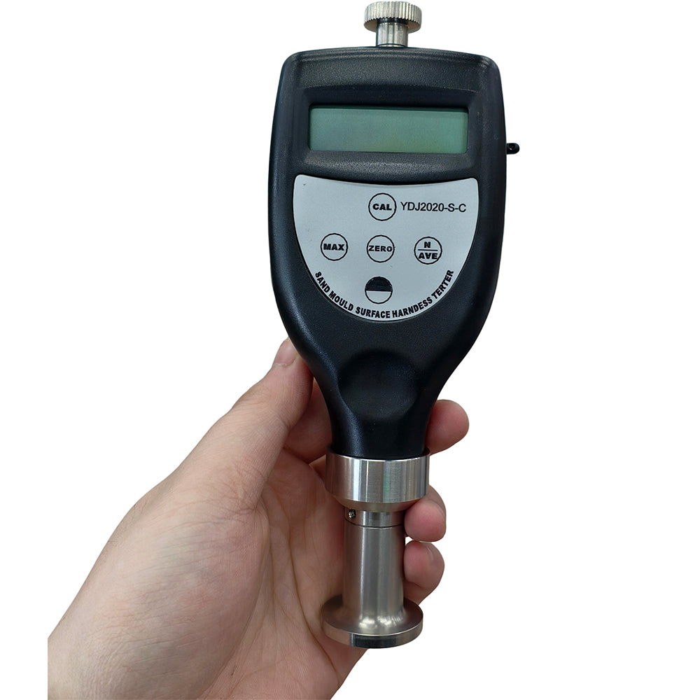 VTSYIQI Portable Sand Mould Surface Tester C Type Sand Mould Surface Durometer with Load 1500g Pressure Load 180g  Testing Range 10~90HC Resolution 0.1HC Accuracy ≤±1HC for Wet Mold Sand Mold in High Pressure Molding