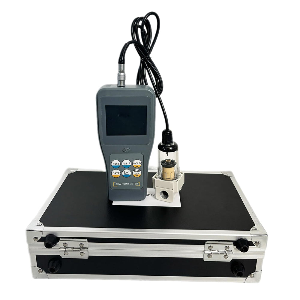 VTSYIQI Split Multifunctional Dew Point Meter with Saturated Vapor Pressure Range 0~500hPa Vapor Pressure Range 0~500hPa Mixing Ratio Range 0~600g/kg Specific Enthalpy Range 0~1500kJ/kg Separate Sensor Resolution 0.01