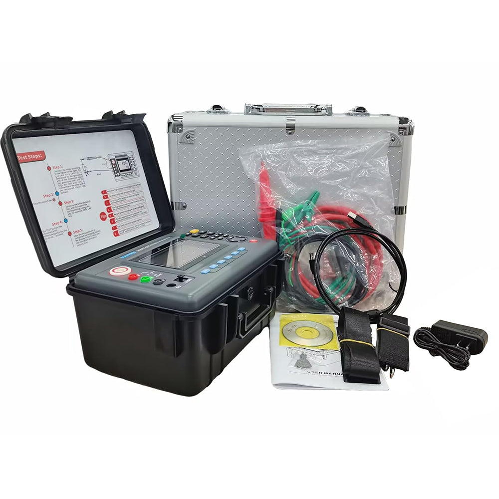 VTSYIQI Digital High Voltage Insulation Resistance Tester 15 kv Insulation Tester Meter with Rated Voltage 500V-15KV Insulation Range 0.01MΩ-50TΩ Resolution 0.01MΩ for Motor Test