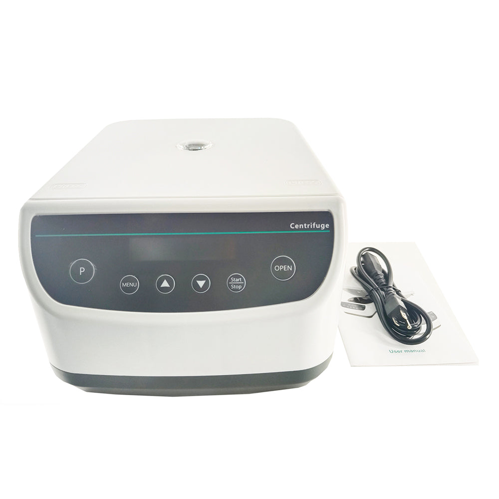 VTSYIQI Low-Speed Centrifuge Desktop Centrifuge Segregator for PRP/PRF with Max RCF 2146xg Rotor Max Capacity 15/50ml*6 Centrifuge Tube 2/5/10ml*6 Blood Tube Semidiameter of Rotor 12cm Power 80W Speed 500-4000rpm