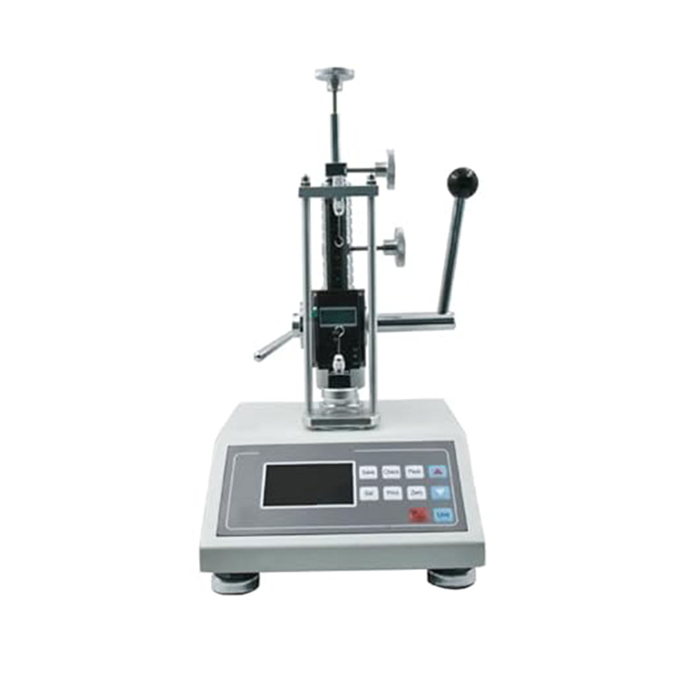 VTSYIQI Spring Tension Tester Spring Compression Testing Machine 10N with Maximum Test Machine Load 10N/1KG/2.2Lb Store 99 Sets of Test Data Displacement Scale Travel 60mm for Measuring the Stretches and Compression Distortion Value of Spring