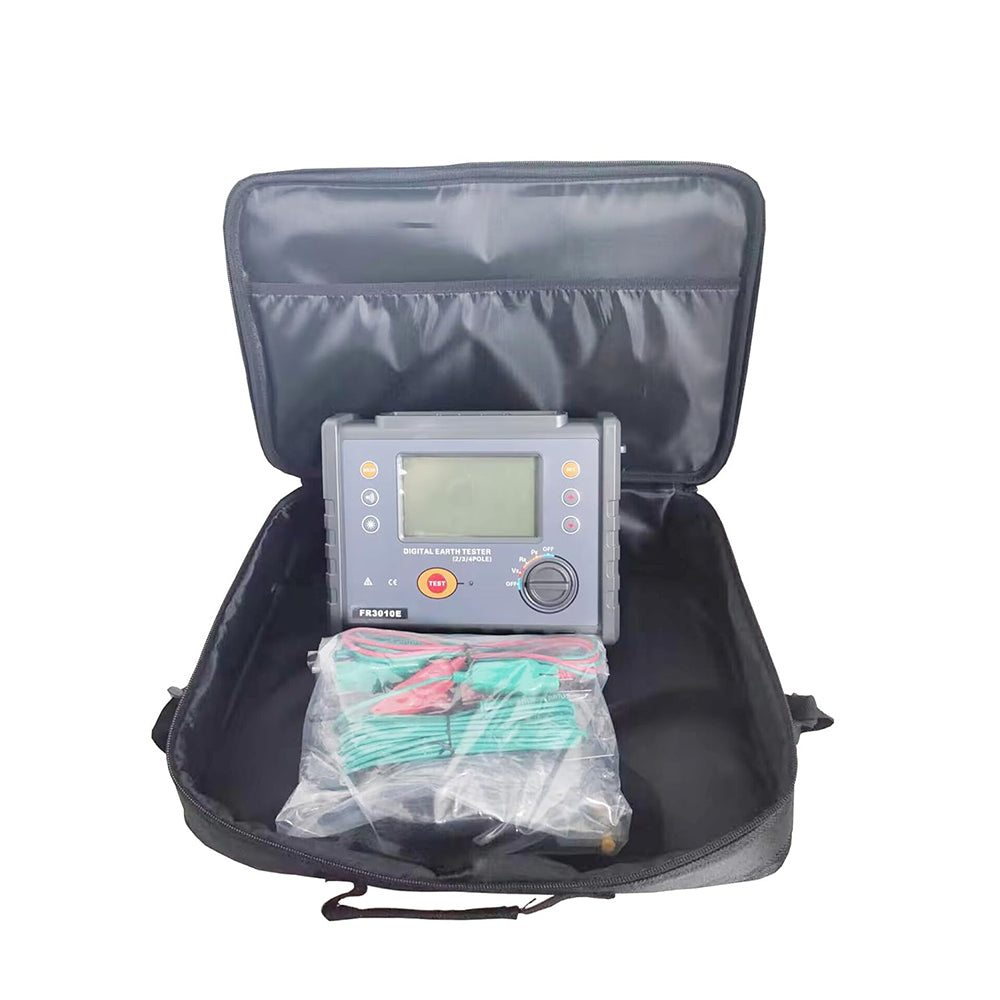 VTSYIQI Four Wire Earth Ground Resistance Tester Soil Resistivity Tester with Two Three Four Wire Soil Resistivity 9000kΩm Earth Resistance 30.00KΩ Earth Voltage 600V