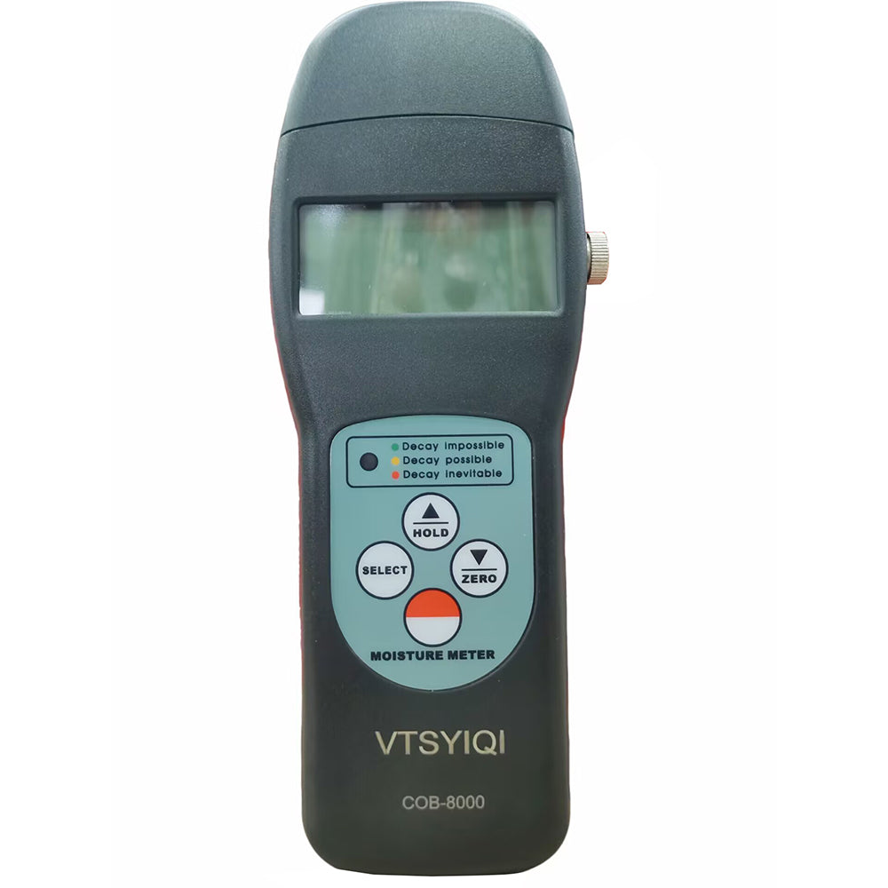 VTSYIQI Portable Cocoa Bean Moisture Tester for Measuring And Diagnosing Dampness In Cocoa with Measuring Range 7~30% LCD Display Resolution 0.1 Accuracy ±0.5%N Green Yellow Red LED Indicator