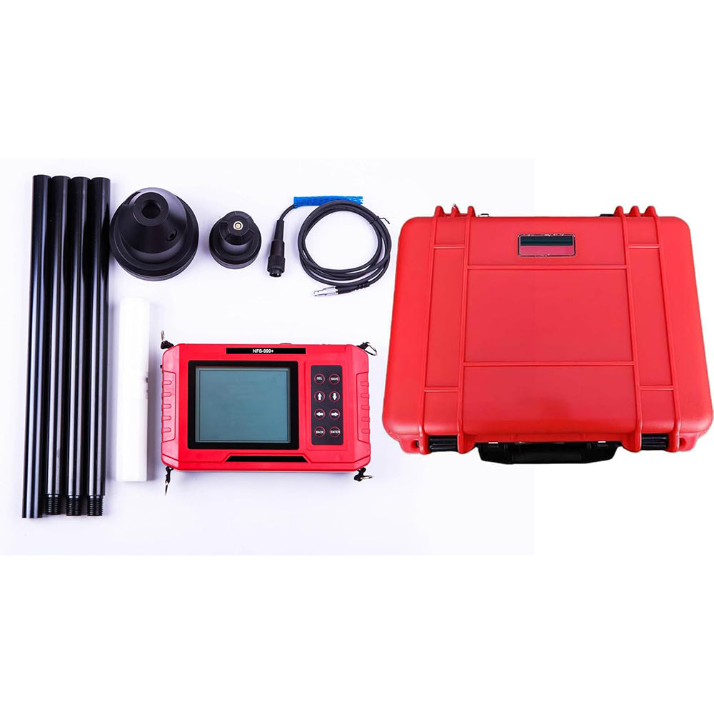 VTSYIQI Floor Slab Thickness Meter Digital Floor Slab Thickness Gauge with Thickness Measurement Range 10~1000mm Stores Views and Deletes Measurement Data and Calculates Average Values and Pass Rates