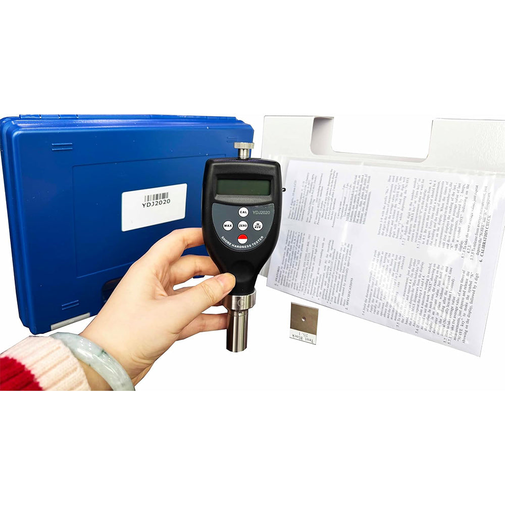 VTSYIQI Shore C Hardness Meter Shore C Hardness Tester Shore C Durometer with Measurement Range 10HC~90HC Indenter 0.79 Truncated (Frustum) Cone Resolution 0.1H