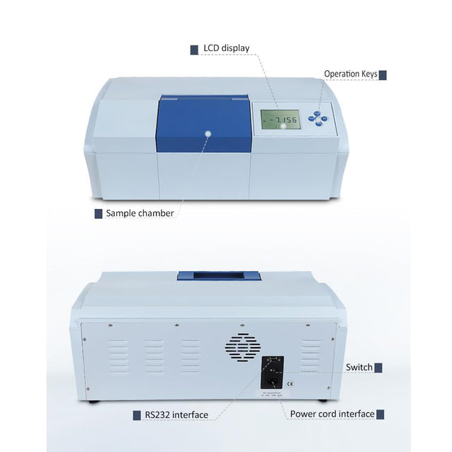 VTSYIQI Digital Automatic Polarimeter Optical Rotation Instrument Pola