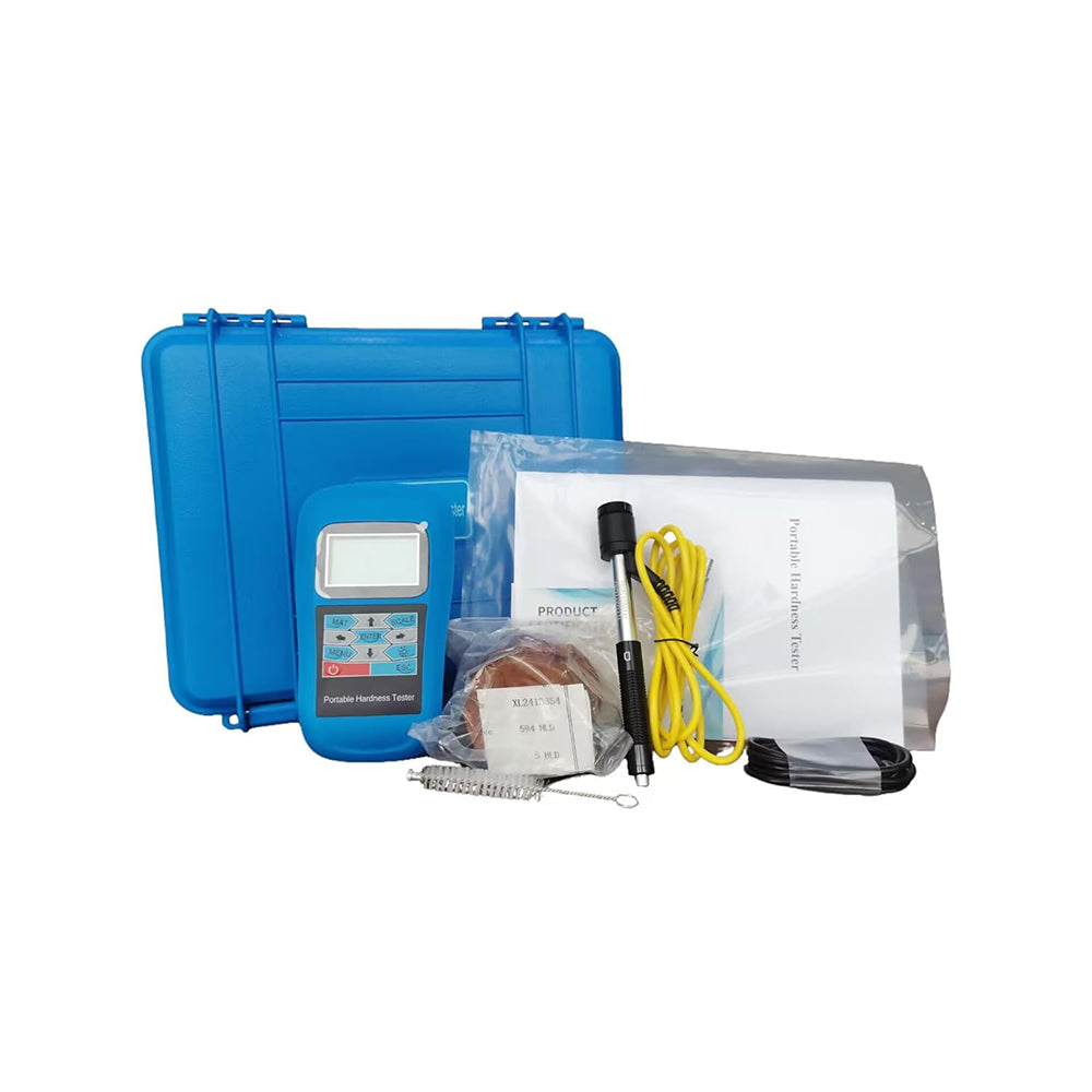 VTSYIQI Leeb Hardness Test Equipment Leeb Durometer with Measuring Range (170-960)HLD,(17-68.5)HRC,(19-651)HB,(80-976)HV,(30-100)HS,(59-85)HRA,(13-100)HRB for Steel Iron Bronze Copper 10 Materials