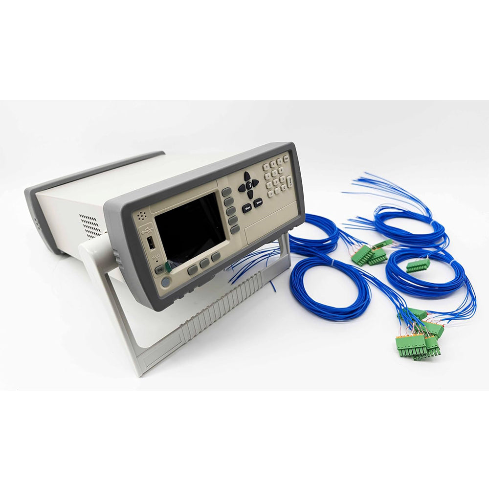 VTSYIQI 32 Channel Temperature Tester Multi-Channel Temperature Meter 32 Channel Thermocouple Thermometer Data Logger with Range -200℃ To 1800℃ USB RS232C Interface Thirty-two Channels Thermocouple J/K/T/E/S/N/B/R