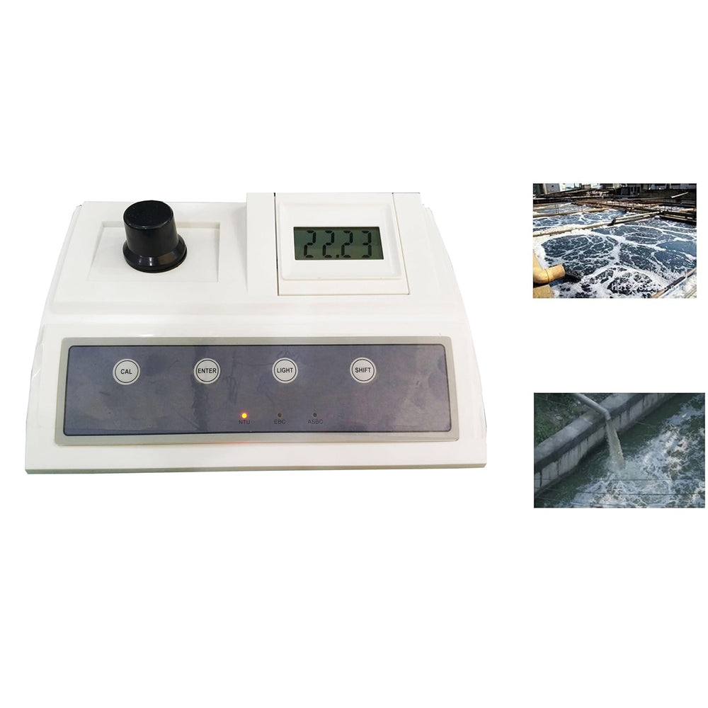 VTSYIQI Benchtop Turbidity Meter Tester Analyzer Benchtop Turbidimeter with Formazine Standard Turbidity Solution RS232 Interface Measurement Range 0 to 200 NTU Resolution 0.1NTU