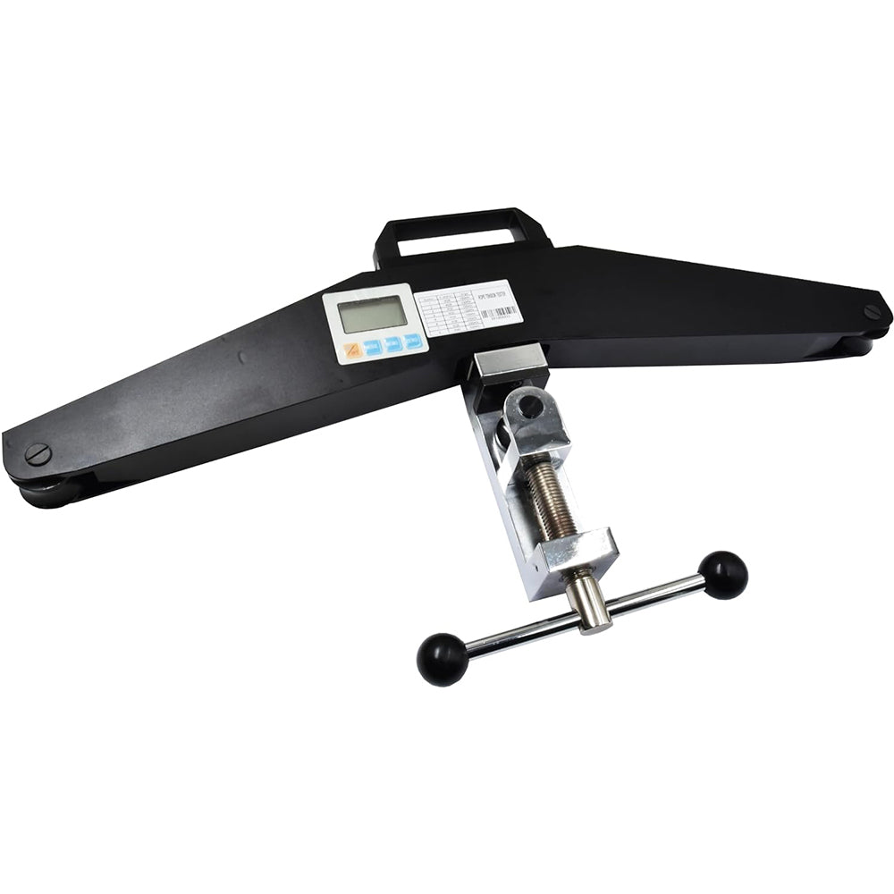 VTSYIQI Steel Wire Rope Tension Meter Wire Tension Tester with Maximum Load Value 100KN Measuring Range Φ20mm~Φ34mm 0.01KN Divided Load Value High Precision Display Screen for Measuring Wire Rope
