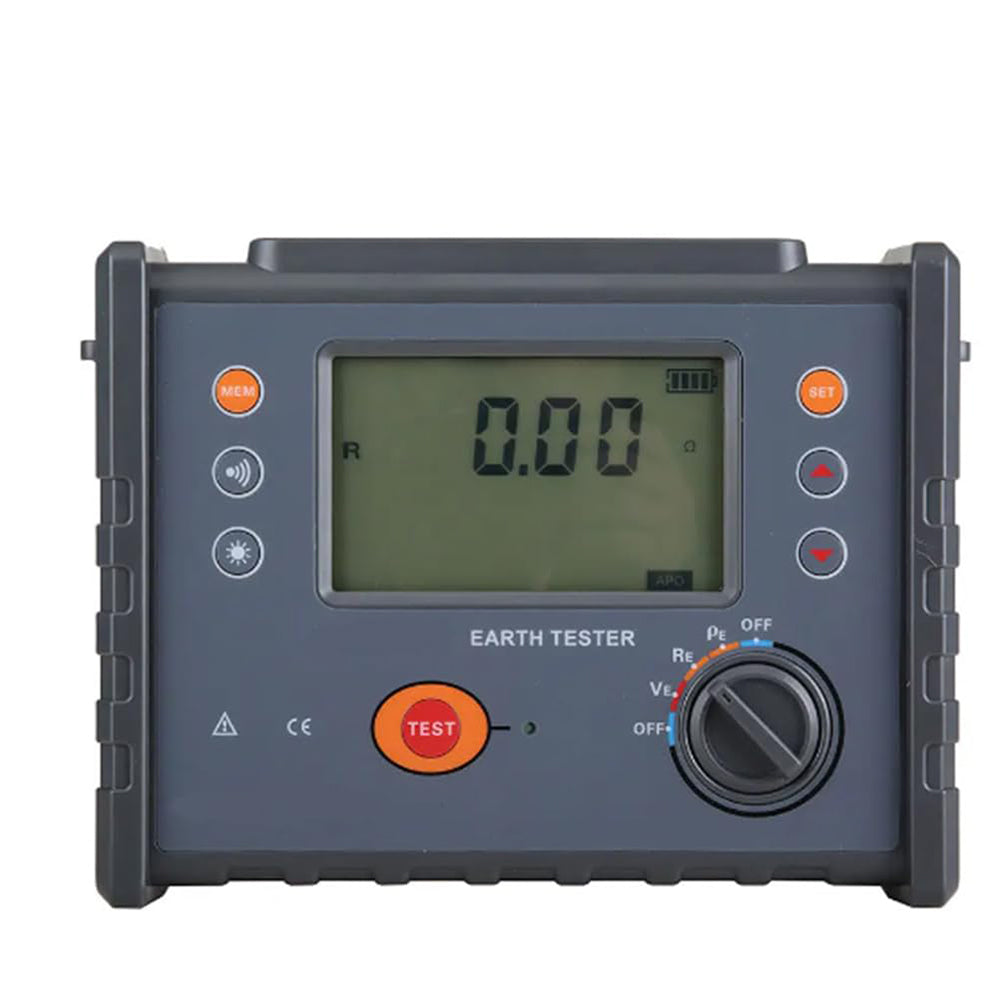 VTSYIQI 4-Pole Ground Soil Resistivity Meter with Soil Resistivity 0-9000kΩm Resistance 0.01Ω-30. 00KΩ 2‑Pole 3-Pole 4-Pole Ground Voltage 0.00V to 600.0V IEC61010-1