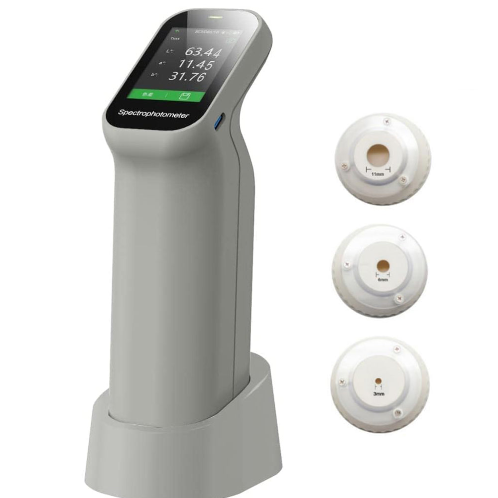 VTSYIQI Spectrocolorimeter Color Meter Color Measurement Tool with Camera Function LED+UV Light Source Measuring Aperture 3mm 6mm 11mm Measurement Repeatability ΔE*ab≤ 0.03 for Coating Ceramic Plastic Paint
