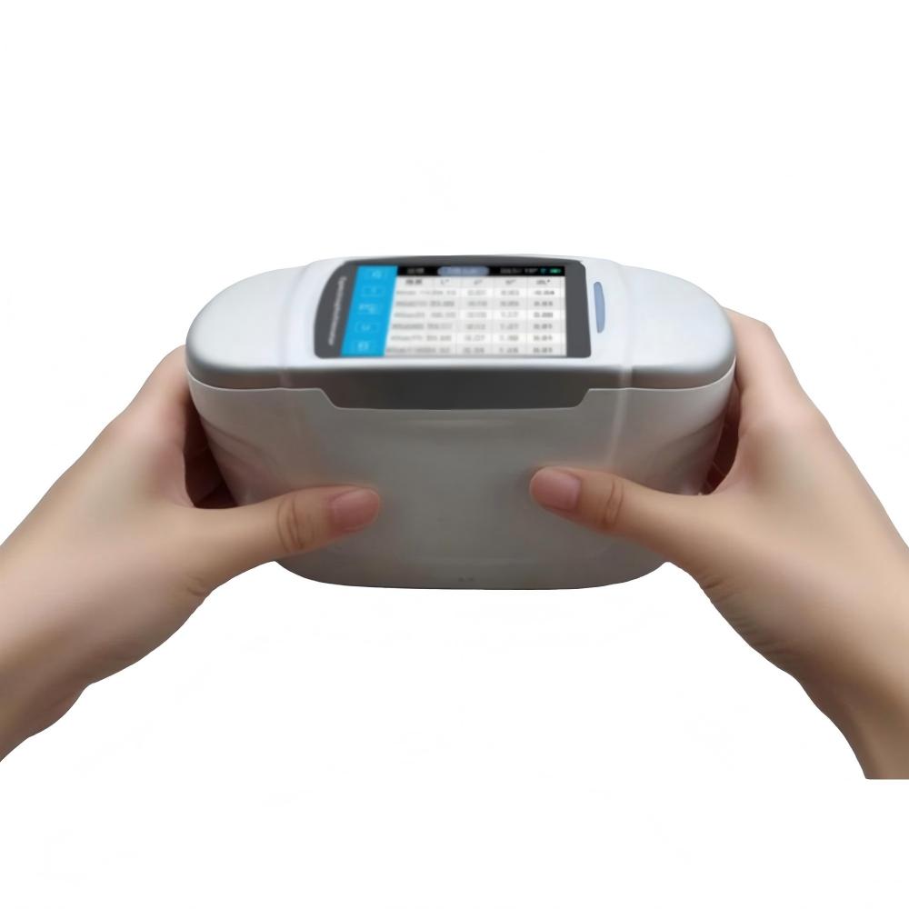 VTSYIQI Multi-Angle Portable Spectrophotometer with Measurement Geometry 12 Angles 7 Light Sources 2 Receivers 45° Receiver and 15°Receiver Four Effect-parameter Measurement System Inter-instrument Agreement 0.18 ΔE*00