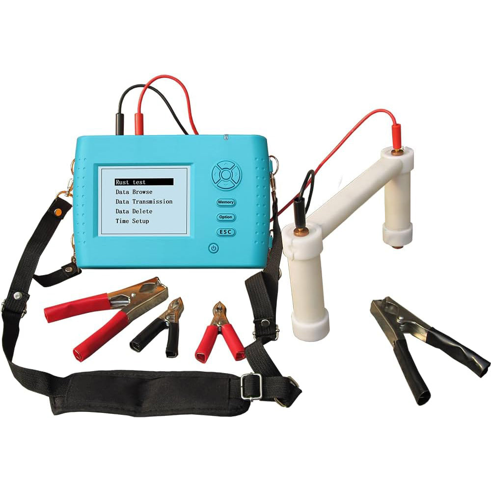 VTSYIQI Rebar Corrosion Detector Digital Rebar Rust Detector Steel Bar Corrosion Tester with Measure Potential ±1000mv Accuracy ±1mv Distance 0-1000mm USB For Walls Beams And Columns Test