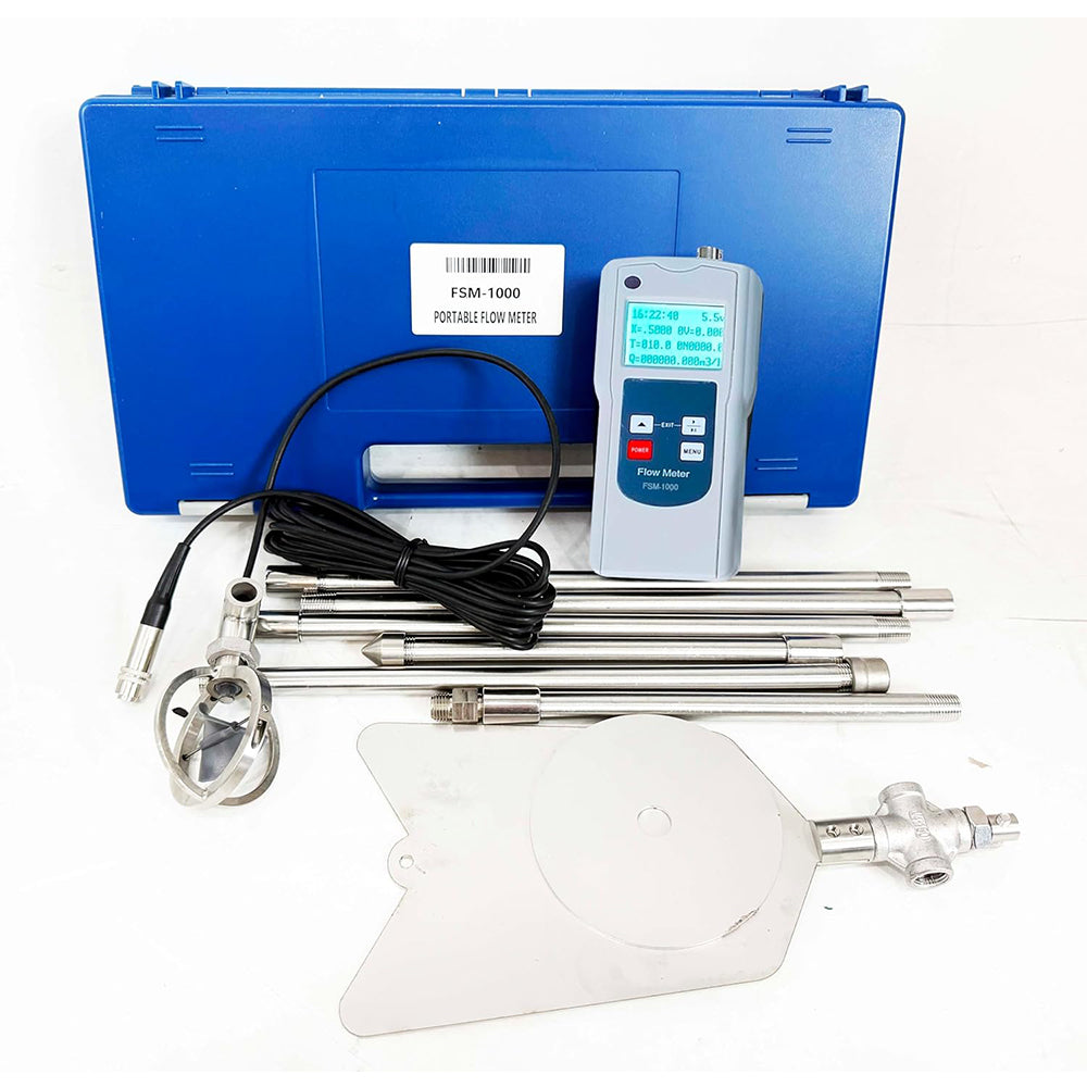 VTSYIQI Digital Water Velocity Meter River Velocity Meter Flow Speed Meter with Speed Range 0.01 to 10.00m/s Temperature Range -10°C to 50°C Pole Positioning Measurement Method Current Measurement Error ≤1.5%