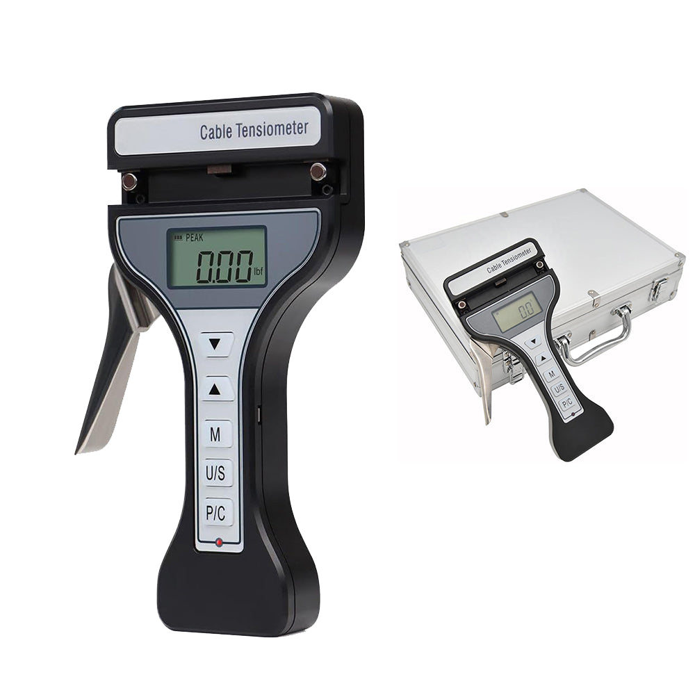 VTSYIQI Wire Rope Tensiometer Cable Tension Meter Tester Digital Rope