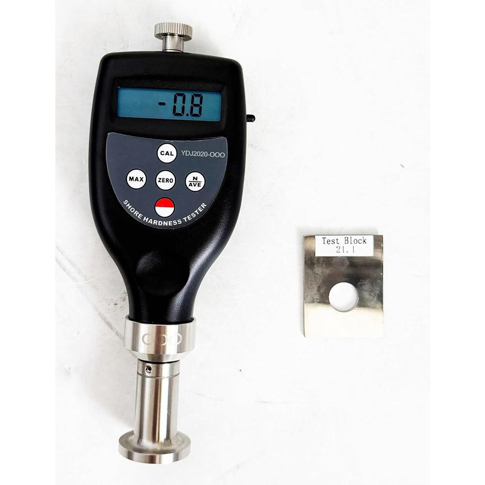 VTSYIQI Handheld Shore OOO Hardness Tester Meter Durometer for Soft Cellular Materials Testing with Resolution 0.1H Indenter R6.35Spherical Radius Measurement Range 10~90HOOO ASTM ISO Standard