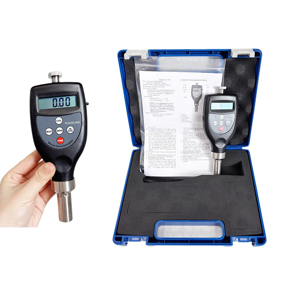 VTSYIQI Wood Densitometer Wood Density Tester Meter with Accuracy ≤±0.01g/cm3 Measurement Range 0.01g/cm³To 1.2g/cm3  Resolution 0.01g/cm3