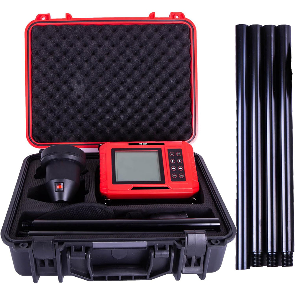VTSYIQI Concrete Floor Thickness Meter Gauge Tester Detector with Maximum Indication Error 10 to 900mm(±1mm) 901 to 1000mm(±2mm) Thickness Measurement Range 10~1000mm for Measuring Concrete,Rock,Glass,Etc