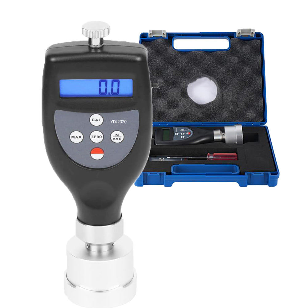 VTSYIQI Textile Yarn Package Hardness Tester Digital Textile Hardness Tester with Indenter Ball 10mmΦ Display Range 0-100H Testing Range 10-90H Accuracy≤±1H for Textile Bobbin Beam Spool Cones Dye Package