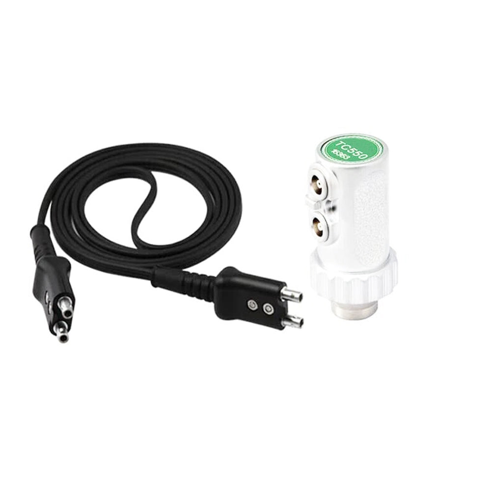 VTSYIQI 5MHz Composite Crystal Probe TC550 Transducer for Ultrasonic Thickness Gauge UM-4D UM-4DL UM-5D UM-5DL with Measurement Range 1.2mm-200.0mm Frequency 5MHz