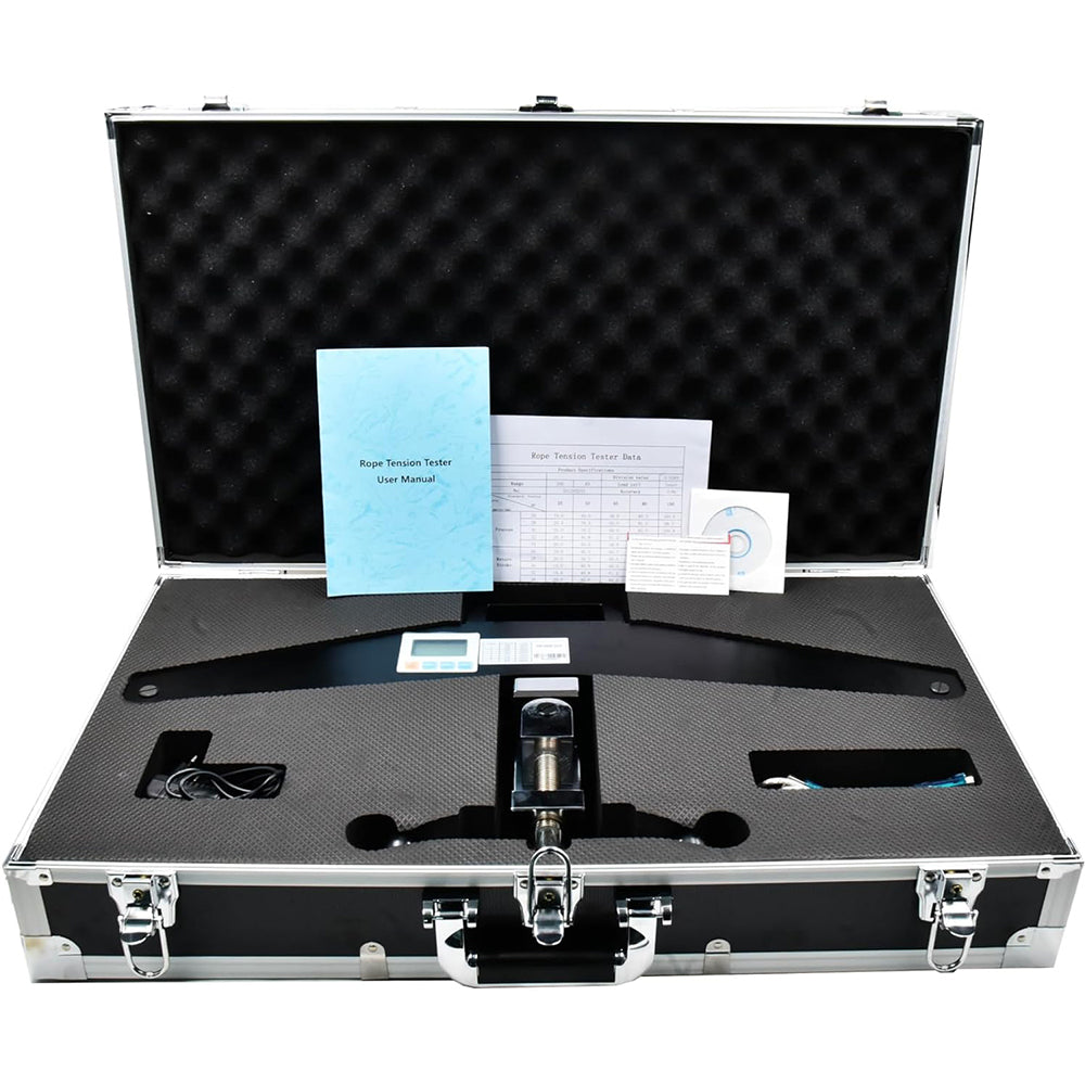 VTSYIQI Rope Tension Meter Rope Tensionmeter with Measuring Range Φ6~Φ18mm Divided Load Value 0.01KN Maximum Load Value 20KN 2 to 6% of the Maximum Function Suitable for Any Occasion for Detecting Rope Tension