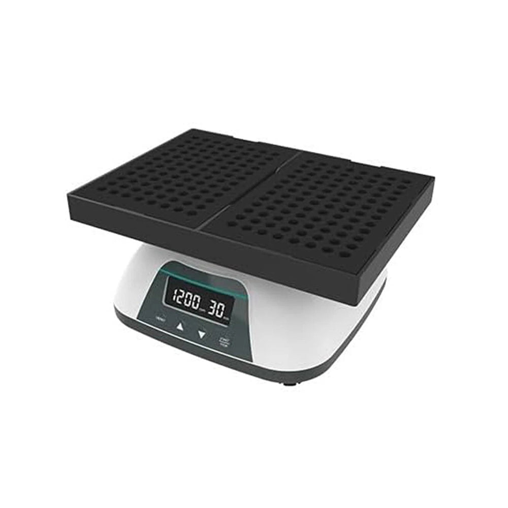 VTSYIQI Digital Microplate Shakers Laboratory Microplate Oscillator with RPM Range 100-1200rpm RPM Increment 10rpm Brushless Motor Horizontal Gyration Amplitude 4mm Handling Range 96-Well Plate/Cell Culture Plate*2  ﻿