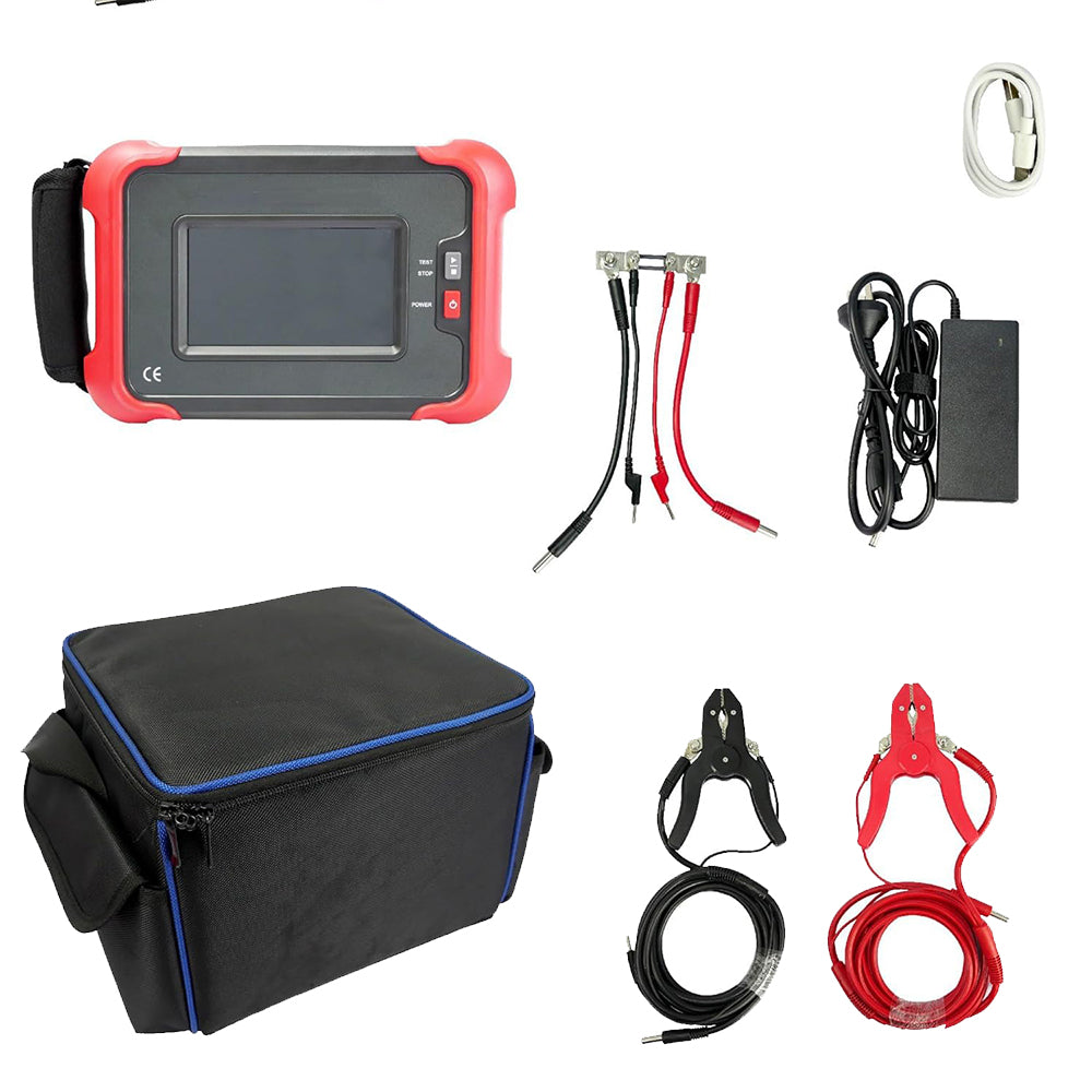 VTSYIQI Portable Contact Resistance Tester Loop Resistance Meter with External Thermal Printer Measurement Range 0.0uΩ~80.000mΩ Test Current 10A, 20A, 30A, 40A, 50A, 60A, 70A, 80A, 90A, 100A 10 Gears Max Resolution 0.1uΩ  5-inch Touch Screen