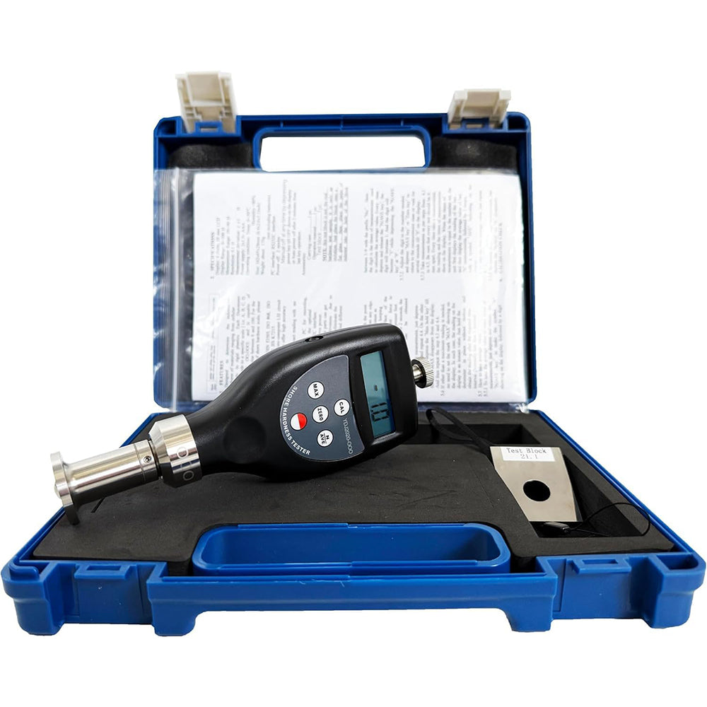 VTSYIQI Portable Shore OOO Durometer with Measurement Range 10~90HOOO Resolution 0.1H Indenter R6.35Spherical Radiusfor Sponge- and Cellular Rubber Foam Rubber Silicone Gel-Like Materials