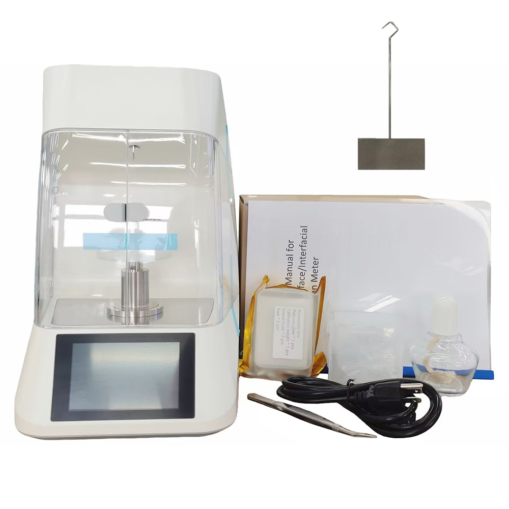 VTSYIQI Interfacial Tensiometer Automatic Liquid Interfacial Tension Meter with Platinum Plate Method Automatic Measurement Automatic Lifting Automatic Calculation Range 0-1000mN/m Precision 0.1mN/m