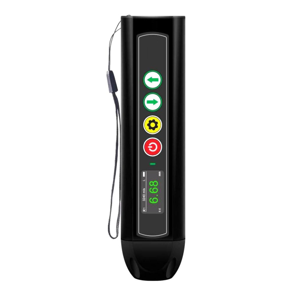 VTSYIQI Pen Type Electromagnetic Ultrasonic Thickness Gauge Tester Meter with No Coupling Function Effective Range 1.0~320mm Measurement Accuracy ±0.01mm for Aluminum Copper Iron Carbon Steel Titanium Alloy Etc