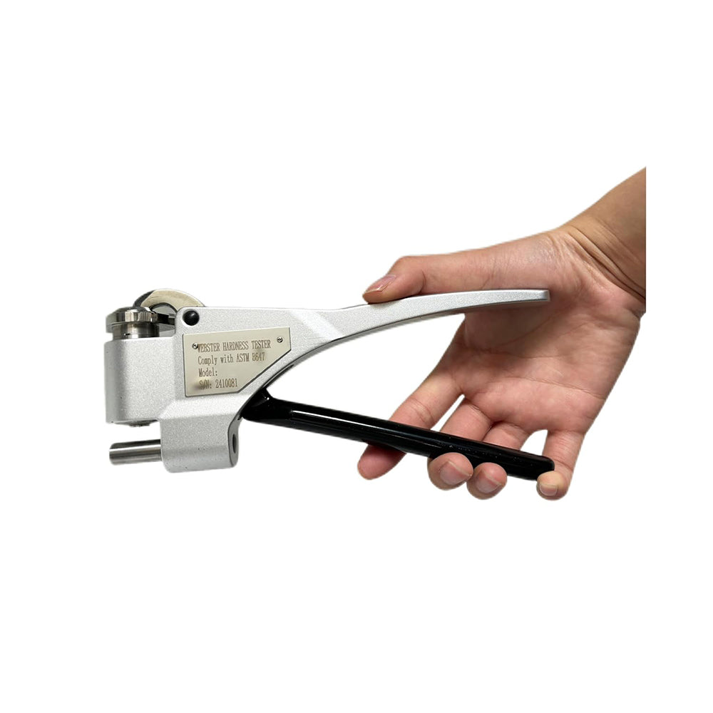 VTSYIQI Portable Webster Hardness Tester Webster Durometer with  Measuring Scope 0-20HW Accuracy 0.5HW Hardness Range 63~105HRF Thickness 0.6~6mm Inner Diameter Over 10mm