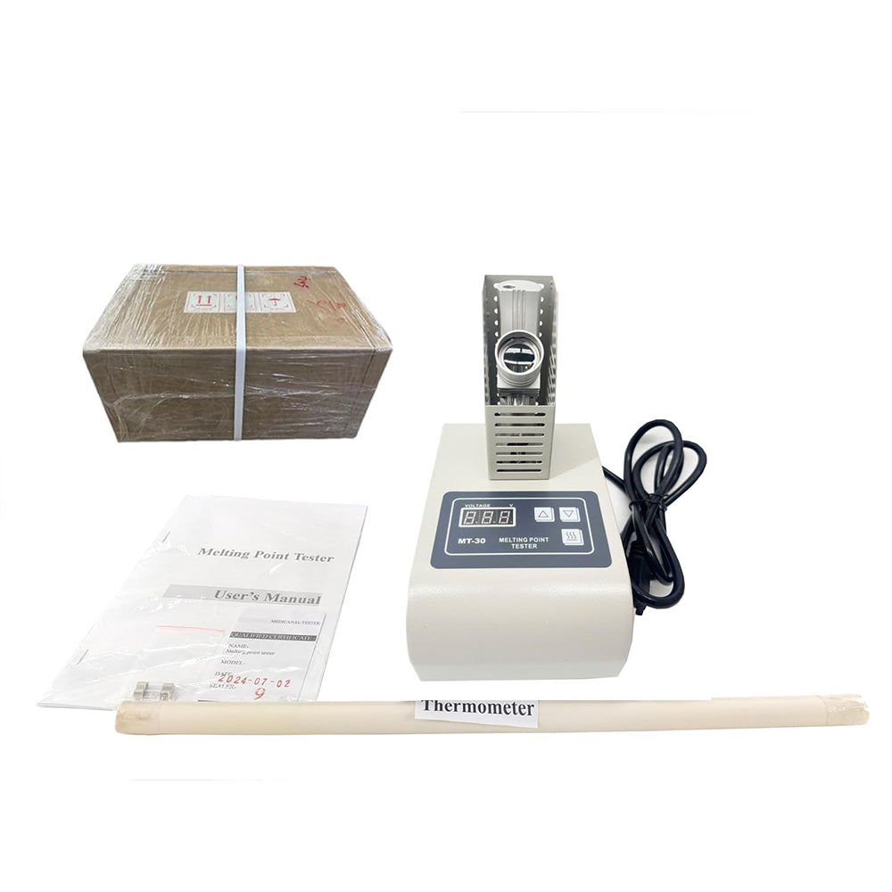 VTSYIQI Digital Melting Point Apparatus Melting Point Tester Instrument Equipment with Melting Point Test Range (50-300)°C Melting Point Testing Accuracy ±1.0℃ Ambient Temperature (15-35)°C