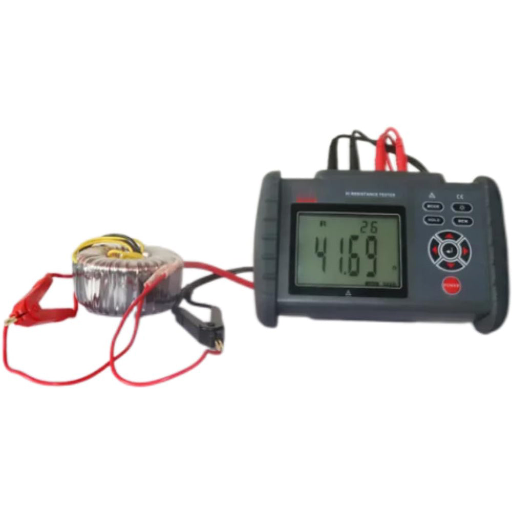 VTSYIQI Micro Ohmmeter Low Ohm Meter Milli Ohmmeter Equipotential Bonding Resistance Tester with USB Interface Resistance Range 0.01mΩ to 30.00KΩ Accuracy ±0.1% Resolution 10uΩ for Transformer Windings Measuring