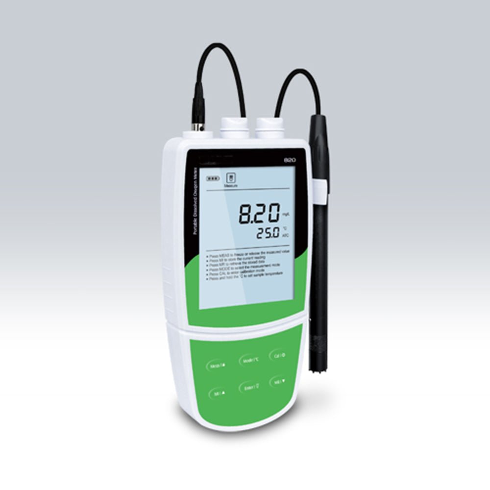 VTSYIQI  Portable Dissolved Oxygen Meter Gauge Dissolved Oxygen Tester With Standard Calibration Liquids Accuracy ±0.5 mg/L Expanded memory stores USB For measure conventional water wastewater salt water and other liquids