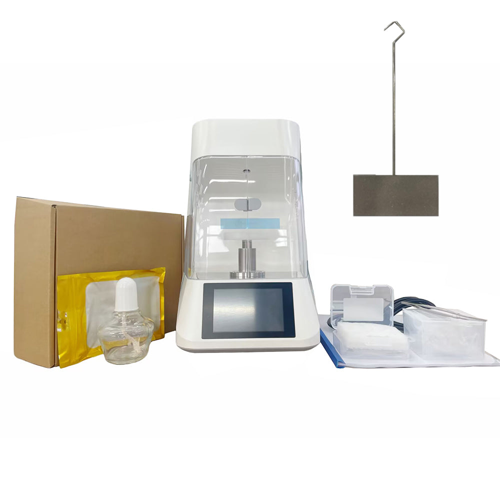 VTSYIQI Interfacial Tensiometer Automatic Surface Tensiometer with Test Method Platinum Plate Method Precision 0.1mN/m Test Range 0-1000mN/m for The Fields Of Chemistry Material Science  Pharmaceuticals Food And paints