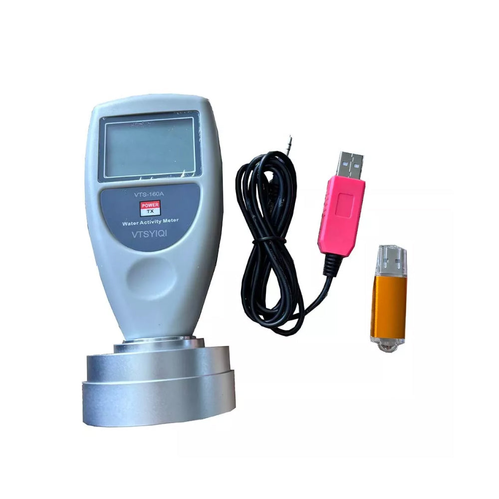 VTSYIQI Portable Water Activity Meter Food Water Activity Meter with USB Data Cable and Software Range 0-1.0AW Accuracy 0.02aw for Grain Fruits Vegetables Breads Biscuits Cakes Puffed Food Measurement