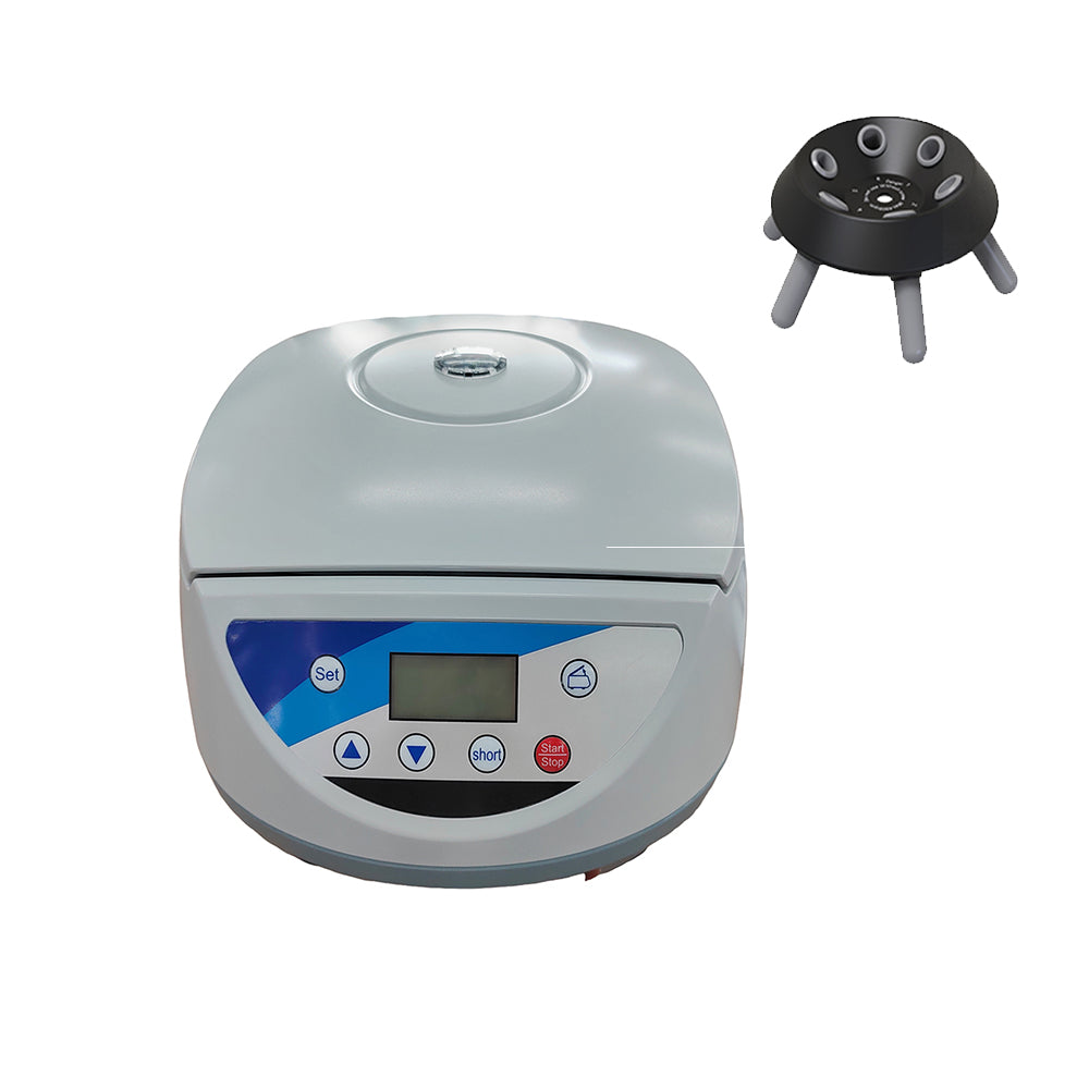 VTSYIQI Laboratory Low Speed Centrifuge Digital Blood PRP Centrifuge Machine with Max Speed 500-5000 r/min Max RCF 3074xg  Max Capacity 8 * 15ml Centrifuge Tube Timing Range 10s-99min59s for PRP Cosmetic Blood Station Biochemistry Etc
