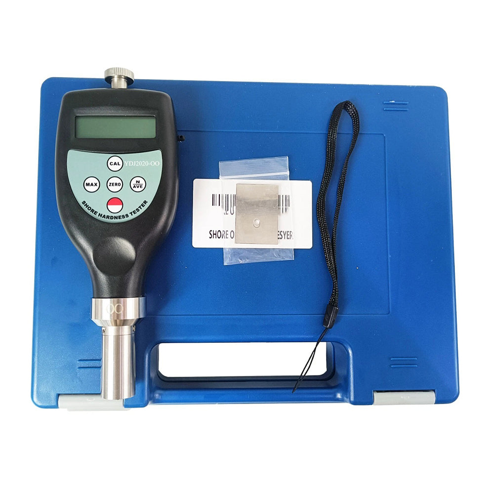 VTSYIQI Handheld Shore OO Durometer Foam Rubber Hardness Tester with Measurement Range 10HOO~90HOO Resolution 0.1H Accuracy ≤±1H for Soft Elastic Materials Shore Soft Rubber Hardness Test