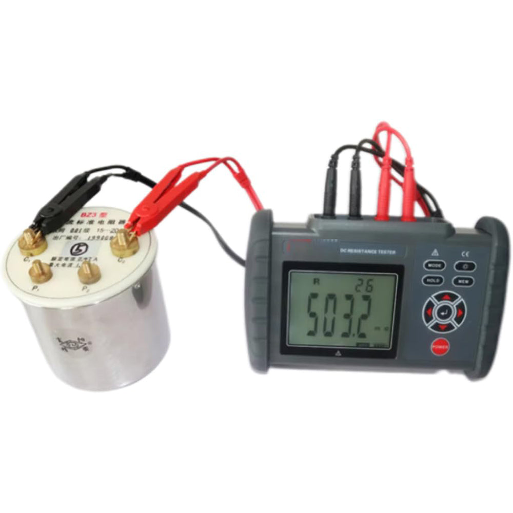VTSYIQI Micro Ohmmeter DC Low Resistance Tester Milli Ohmmeter with Resistance Range 0.01mΩ to 30.00KΩ 500 Data Storage for Measuring The Resistance of Coils Motors Transformer Winding and Metal Riveting Resistance