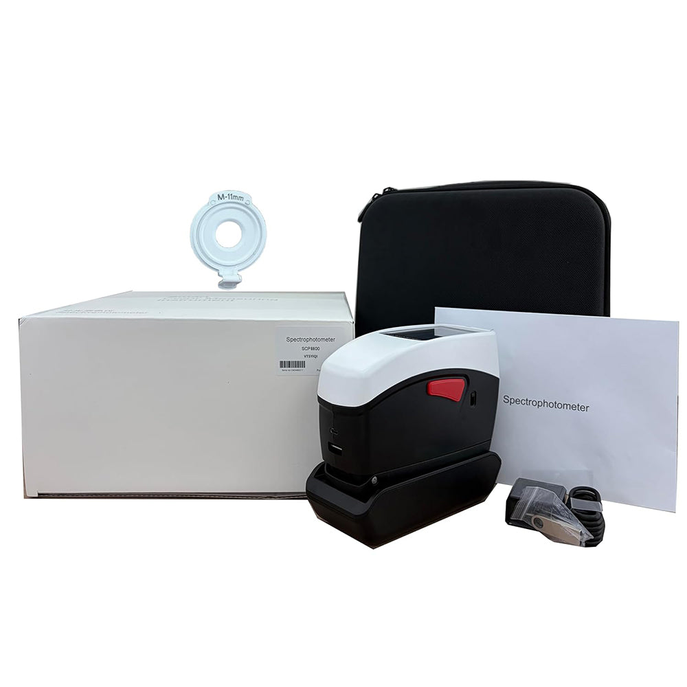 VTSYIQI Spectrophotometer Spectro Colorimeter with Φ11mm Caliber D/8 SCI+SCE  High Repeatability dE*ab≤0.02 Accuracy 0.01 Field of View 2° 10° Full-band Balanced LED Light Source for Color Matching