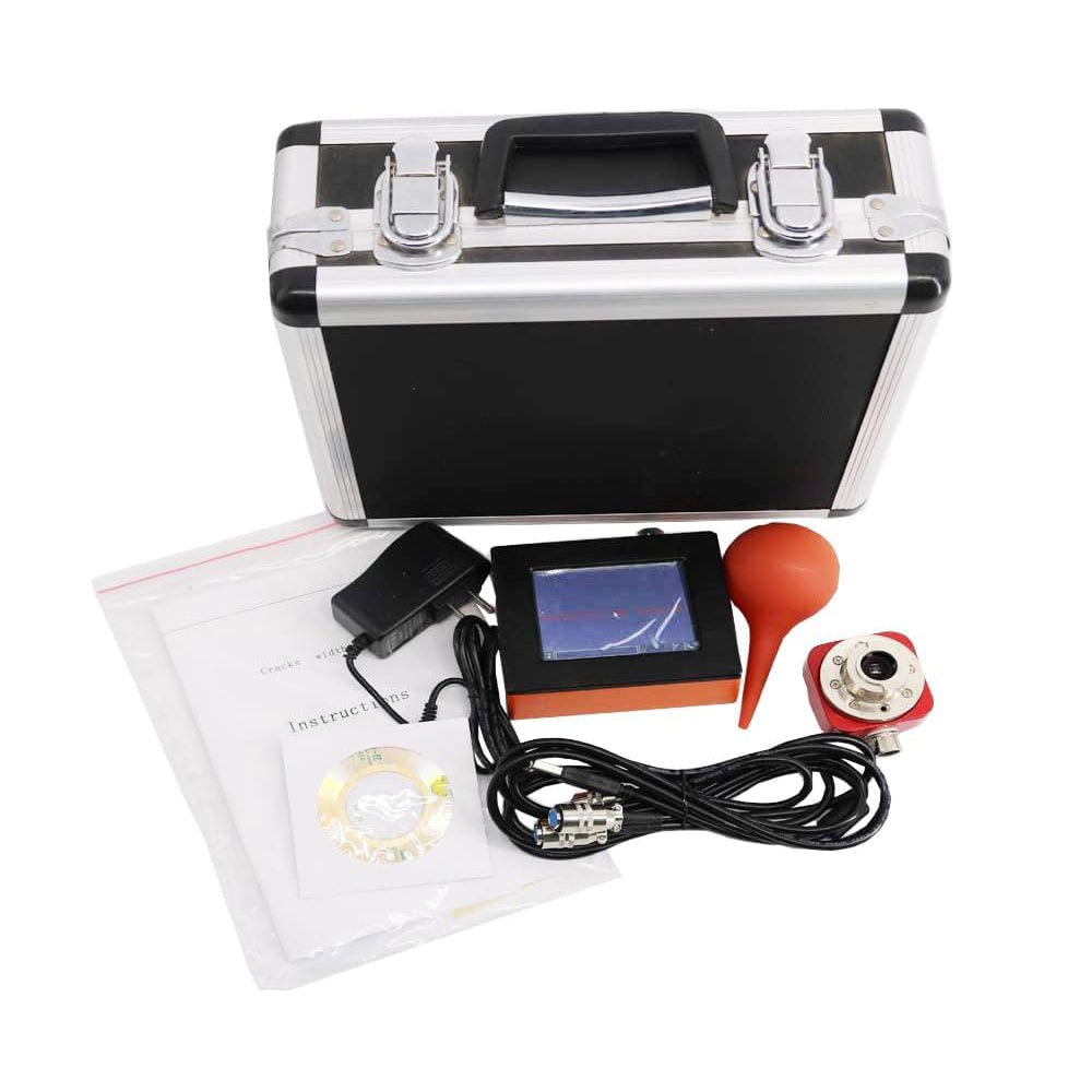 VTSYIQI Crack Monitoring Equipment Digital Crack Width Monitor with Maximum Detection Range of 0-8mm USB Interface Accuracy Better Than 0.01mm for Crack Width in Bridges Tunnels Walls Concrete Pavements Metal Surfaces