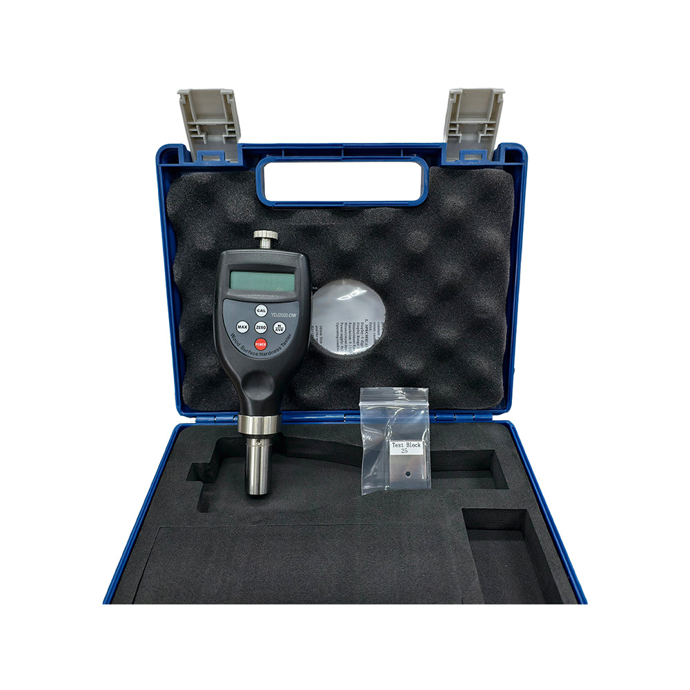 VTSYIQI Wood Indentation Hardness Tester Wood Surface Durometer with Measuring Range 10-90HD Resolution 0.1HD Display Range 0HD~100HD  Accuracy ≤±1HD Low Battery Indicator