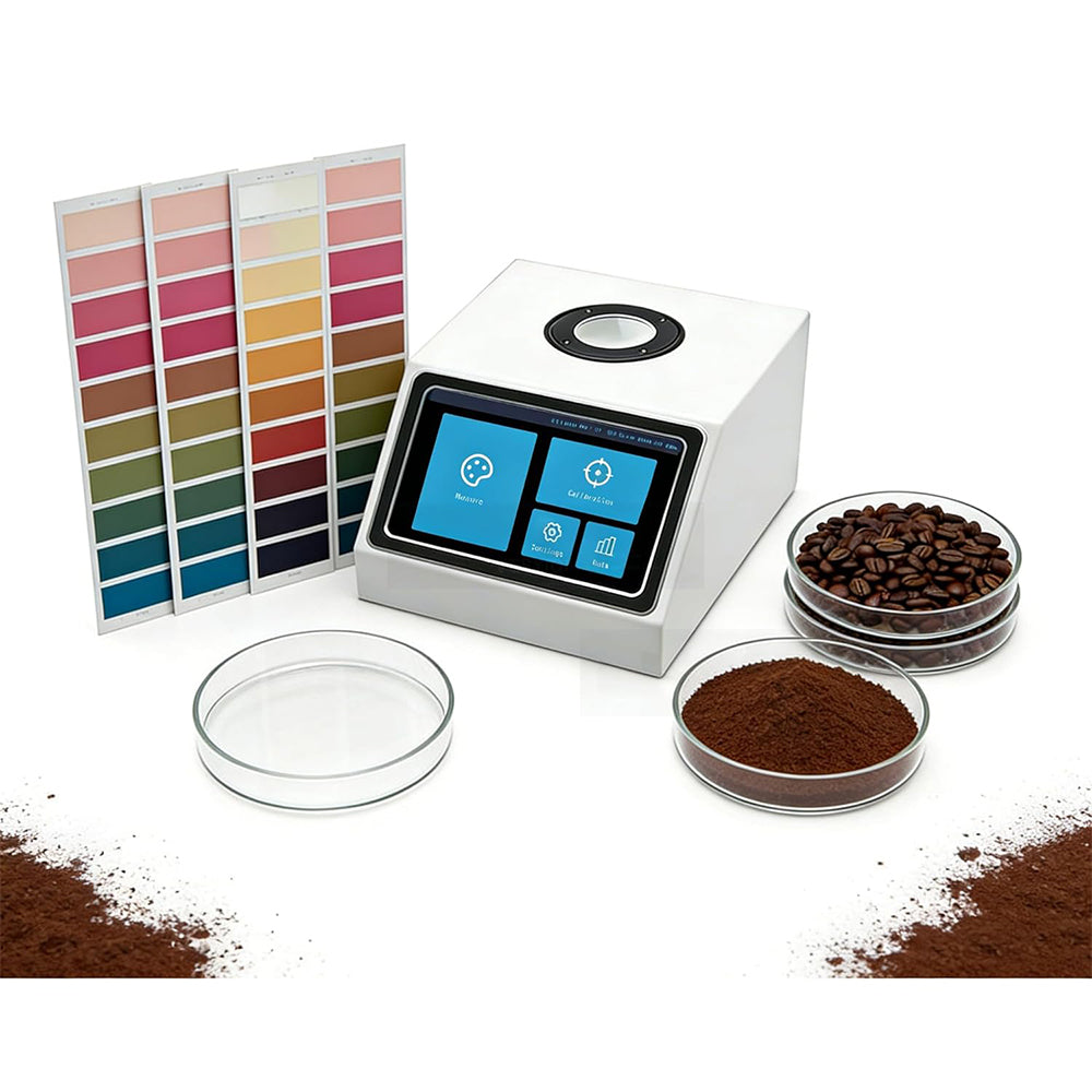 VTSYIQI Coffee Color Analyzer High Precision Coffee Roast Degree Tester with ≤0.03 ΔEab Repeatability 10nm Wavelength Interval for Ground Coffee HCCI Index ΔEab Formula ≤0.4 Inter-Instrument Error
