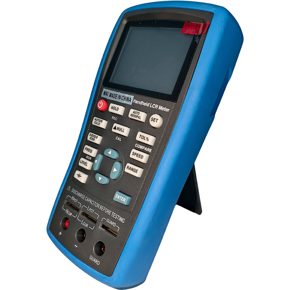 VTSYIQI Portable LCR Meter Inductance Resistance Capacitance Tester LCR Bridge LCR Analyzer with Testing Level 0.1Vrms 0.3Vrms 0.6Vrms 1Vrms Testing Frequency 100Hz 120Hz 1KHz 10KHz 40kHz 100KHz Basic Accuracy 0.2% DCR Mode