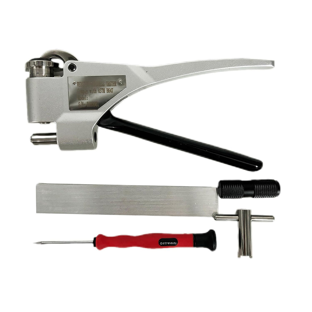 VTSYIQI Webster Hardness Meter Webster Aluminium Hardness Tester for Aluminum Alloy Aluminum Profiles with Thickness 0.6-8mm Inner Diameter>6mm Hardness Range 25-110HRE,58-131HRV Measuring Scope 0-20HW Accuracy 0.5HW